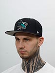 Бейсболка 47 BRAND арт. H-NSHOT22WBP San Jose Sharks NHL (черный)